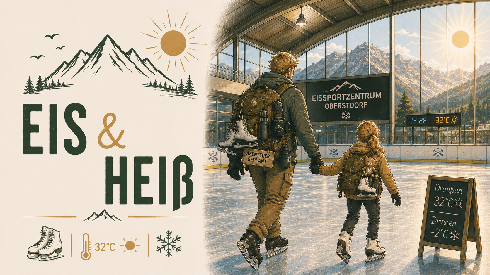 Eis & heiß – unser siebter Tag in Oberstdorf